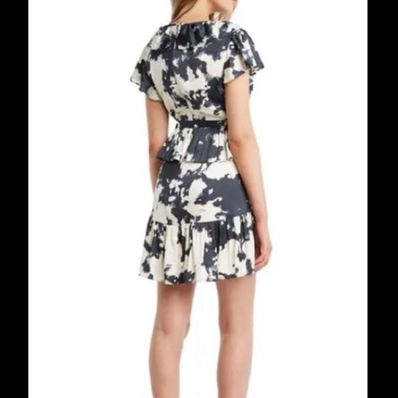 Bardot New Women’s Size 6 Small Tie Dye Print Ruffle Mini Dress with Belt NWT - Picture 10 of 10